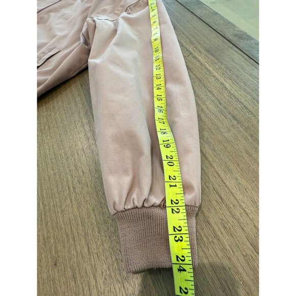 Vintage 80's London Fog Dusty Rose Bomber Jacket, size 12 - Picture 12 of 13
